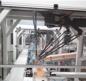 并联机器人自动装箱应用案例 高速排列工业机器人分拣机械臂