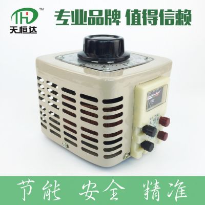 深圳天恒达单相手动式接触调压器TDGC2-5KVA 老化设备专用 手动接触式单相调压器
