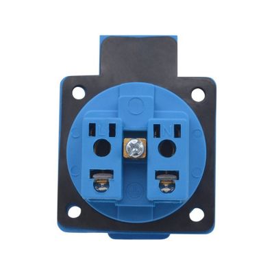 欧德式插座 IP44防水插座 机柜发电机工业插头插座 德标明装接线插座