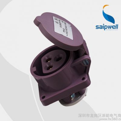 赛普SP-610低压插头插座 3芯16A户外工业配电插座 低压插座