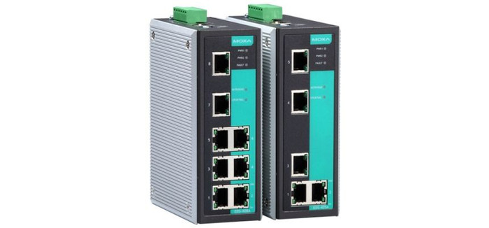 MOXA 以太网交换机 EDS-508A工 业级网管型冗余工业以太网交换机