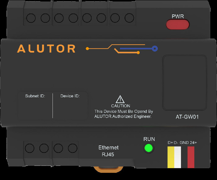 阿尔尤特系统通用网关RJ45接口AT-BUS总线智能控制系统通讯模块厂家直供