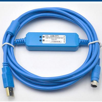 杭州上海苏州镀金电缆USB-FP1松下FP1系列PLC编程电缆数据下载通信通讯线